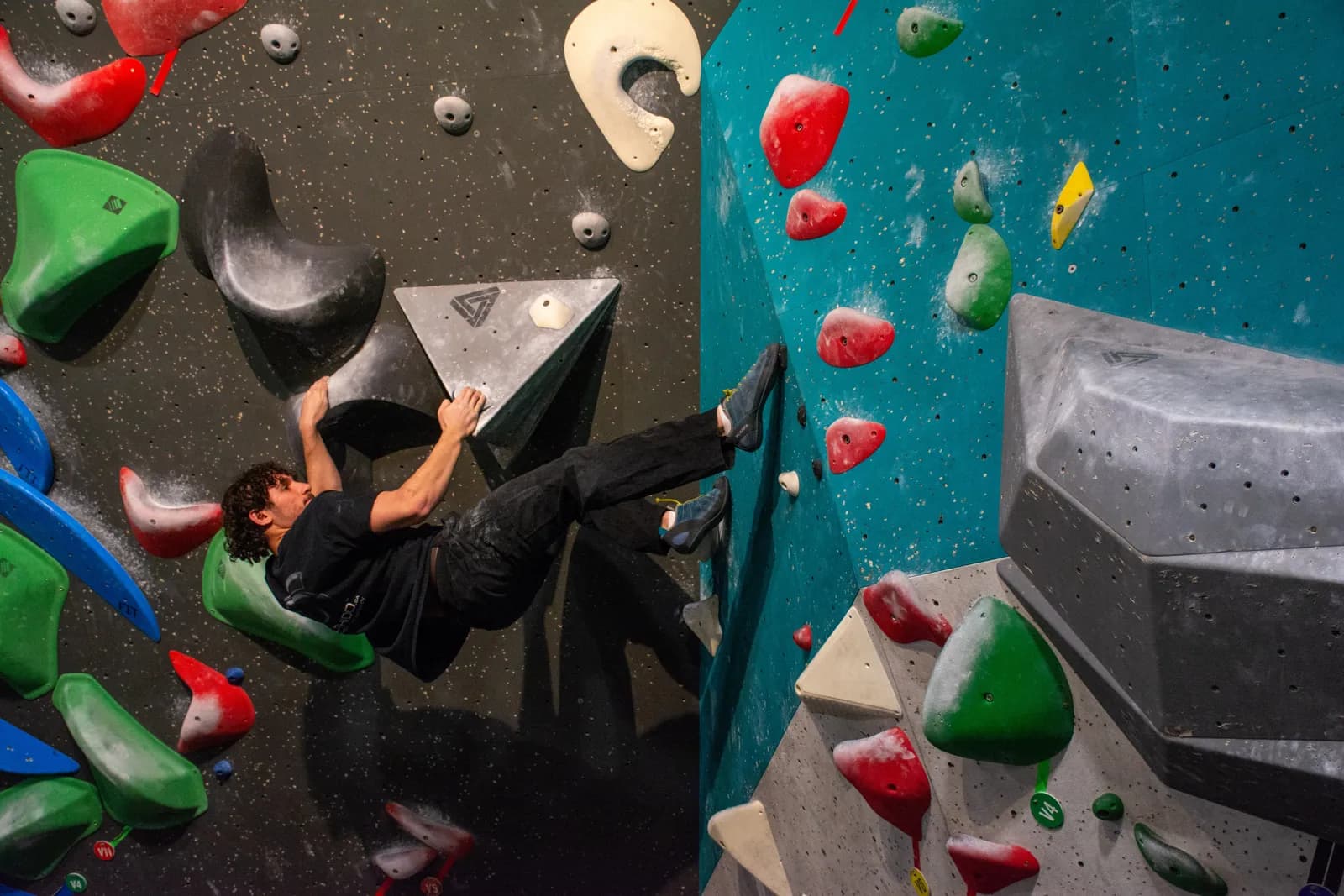 Climbing at Bolder Community.