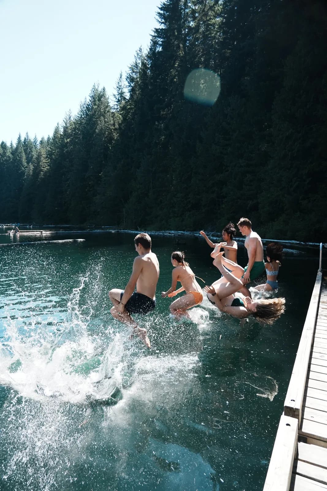 Swimming at squamish.